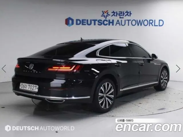 VOLKSWAGEN ARTEON 2019 — 119 364 км, чёрный, Корея — под ключ — фото 2