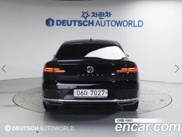 VOLKSWAGEN ARTEON 2019 — 119 364 км, чёрный, Корея — под ключ — фото 4
