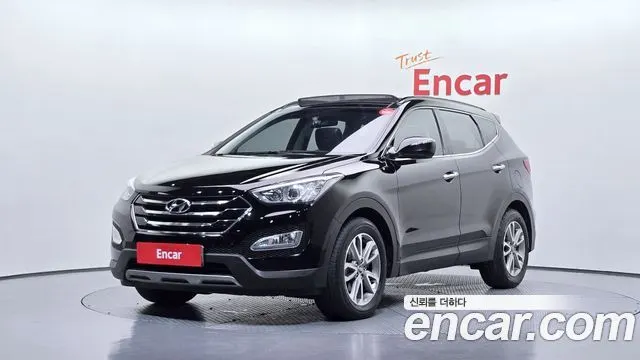 HYUNDAI SANTA FE 2013 — 184 860 км, чёрный, Корея — под ключ — фото 1