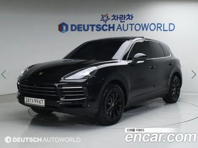 PORSCHE CAYENNE 2020 — 131 856 км, чёрный, Корея — под ключ — фото 1