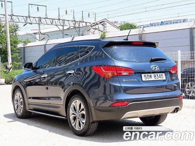 HYUNDAI SANTA FE 2015 — 191 191 км, синий, Корея — под ключ — фото 4