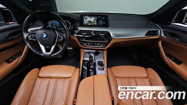 BMW 5 SERIES 2017 — 161 460 км, чёрный, Корея — под ключ — фото 7