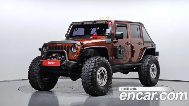 JEEP WRANGLER 2014 — 98 907 км, оранжевый, Корея — под ключ — фото 1