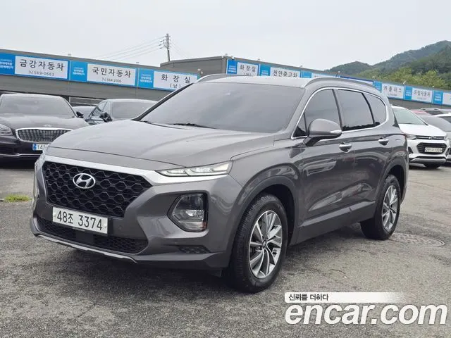 HYUNDAI SANTA FE 2019 — 146 774 км, серый, Корея — под ключ — фото 3