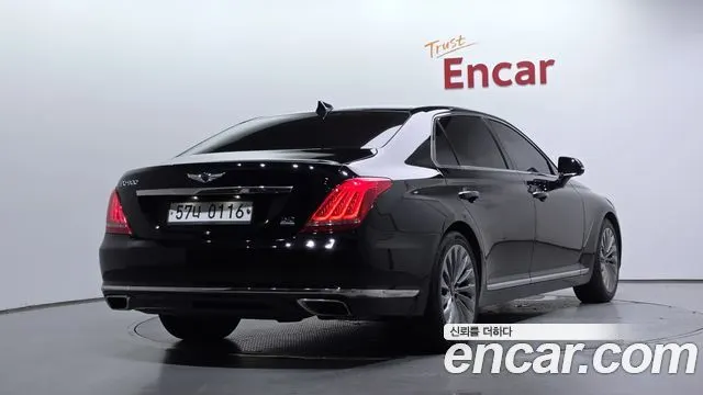 GENESIS EQ900 2016 — 201 570 км, чёрный, Корея — под ключ — фото 2