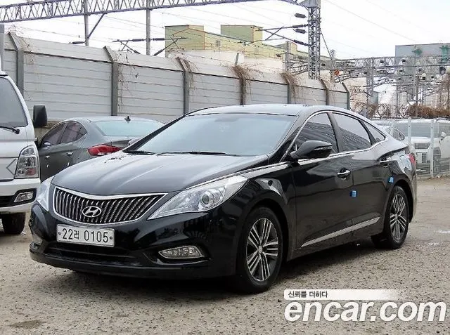 HYUNDAI GRANDEUR 2014 — 93 343 км, чёрный, Корея — под ключ — фото 2