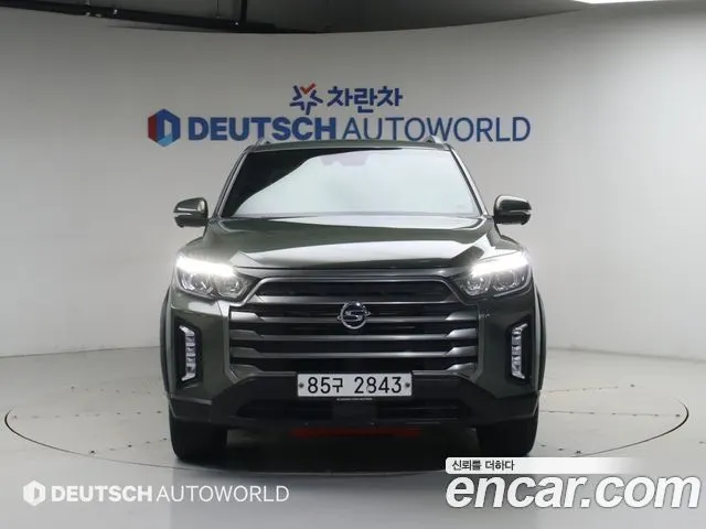 KGM REXTON SPORTS 2021 — 39 434 км, тёмно-зелёный, Корея — под ключ — фото 3