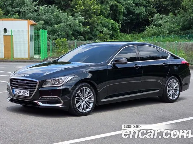 GENESIS G80 2017 — 89 000 км, чёрный, Корея — под ключ — фото 2