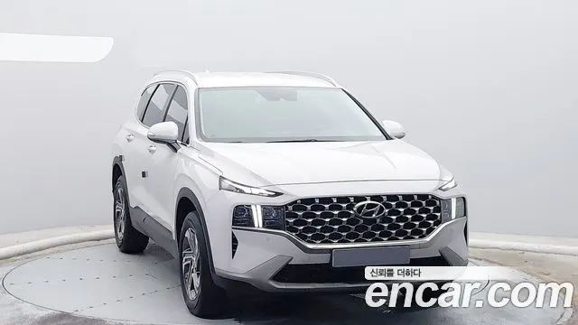 HYUNDAI SANTA FE 2022 — 9 358 км, белый-перламутр, Корея — под ключ — фото 3