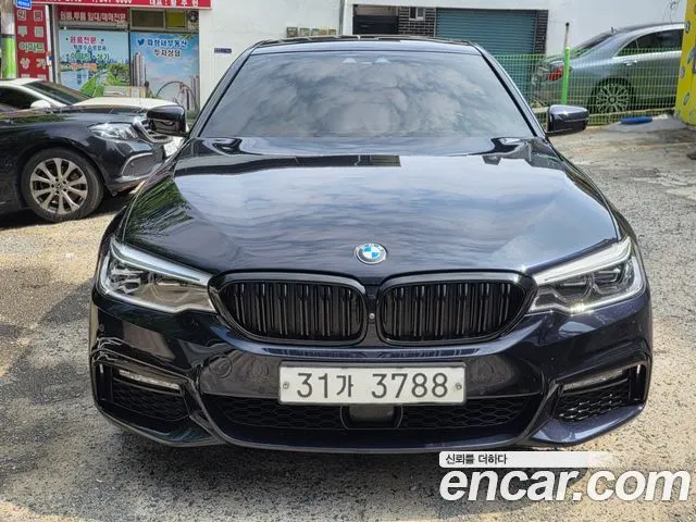 BMW 5 SERIES 2018 — 150 035 км, синий, Корея — под ключ — фото 5