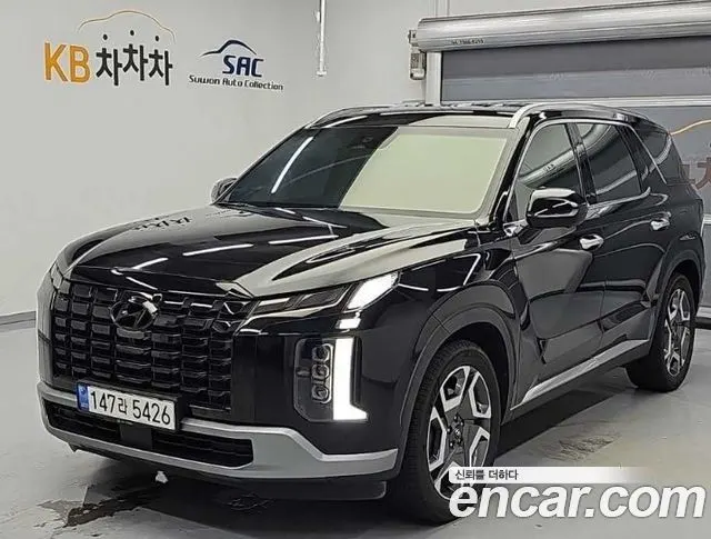 HYUNDAI PALISADE 2023 — 65 528 км, чёрный, Корея — под ключ — фото 1