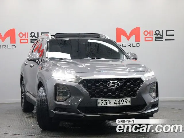 HYUNDAI SANTA FE 2019 — 114 000 км, серый, Корея — под ключ — фото 2