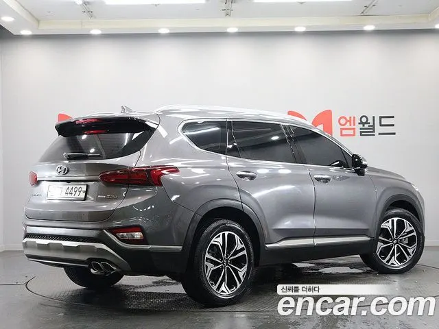 HYUNDAI SANTA FE 2019 — 114 000 км, серый, Корея — под ключ — фото 3