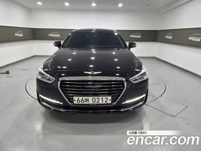 GENESIS EQ900 2016 — 141 639 км, чёрный, Корея — под ключ — фото 3