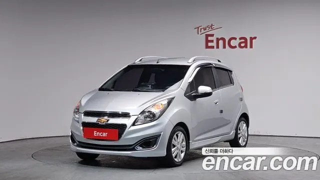 CHEVROLET SPARK 2014 — 59 216 км, серебристо-серый, Корея — под ключ — фото 1
