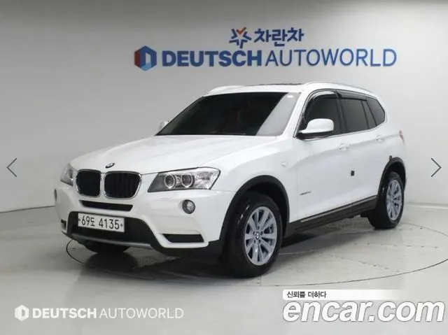 BMW X3 2014 — 157 276 км, белый, Корея — под ключ — фото 1