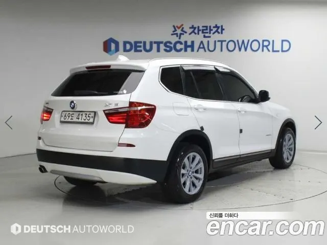 BMW X3 2014 — 157 276 км, белый, Корея — под ключ — фото 2