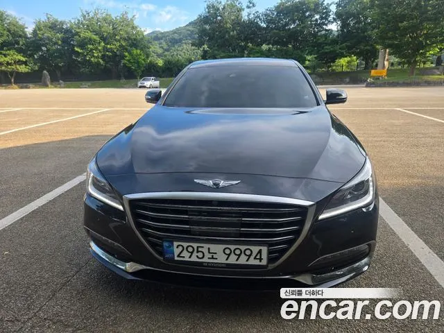GENESIS G80 2018 — 199 000 км, чёрный, Корея — под ключ — фото 1