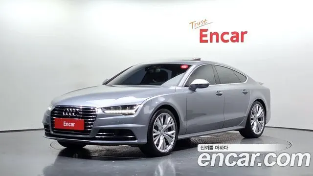 AUDI A7 2016 — 168 927 км, серебристый, Корея — под ключ — фото 1