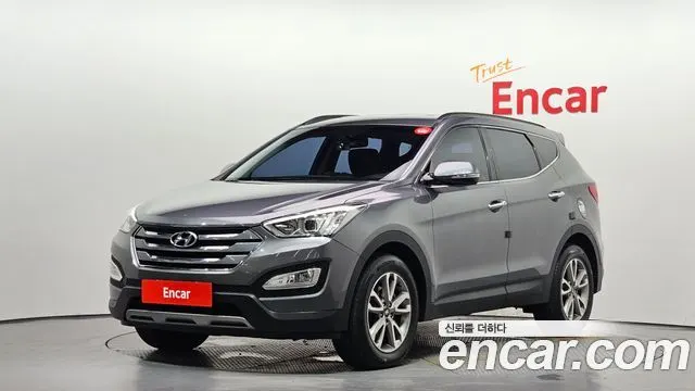 HYUNDAI SANTA FE 2015 — 128 720 км, серый, Корея — под ключ — фото 1