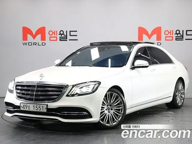 MERCEDES-BENZ S-CLASS W222 2019 — 126 626 км, белый, Корея — под ключ — фото 2