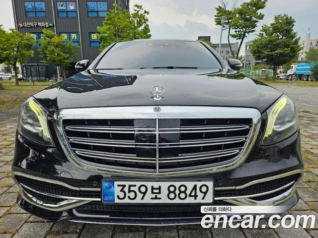 MERCEDES-BENZ S-CLASS W222 2015 — 309 400 км, чёрный, Корея — под ключ — фото 1