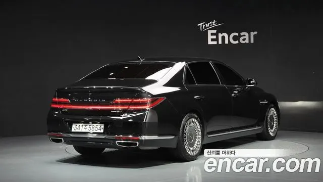 GENESIS G90 2019 — 99 967 км, чёрный, Корея — под ключ — фото 2