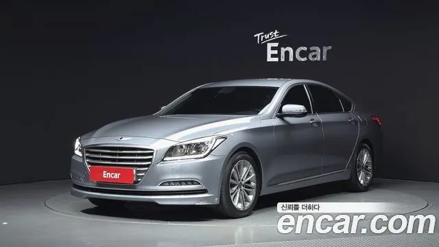 HYUNDAI GENESIS DH 2016 — 123 982 км, серебристо-серый, Корея — под ключ — фото 1