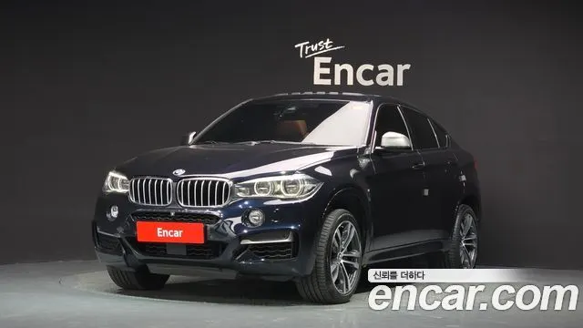 BMW X6 2017 — 177 659 км, чёрный, Корея — под ключ — фото 1