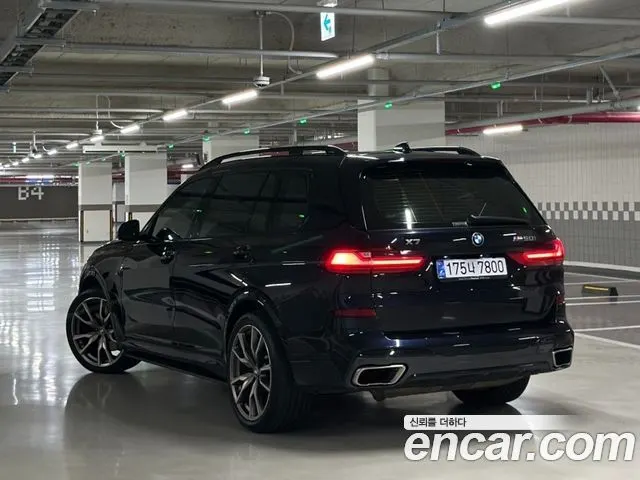 BMW X7 2020 — 127 000 км, чёрный, Корея — под ключ — фото 2