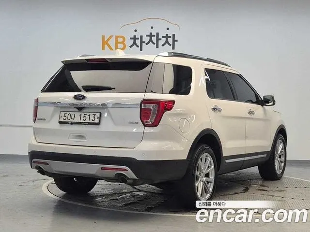 FORD EXPLORER 2017 — 101 459 км, белый, Корея — под ключ — фото 3