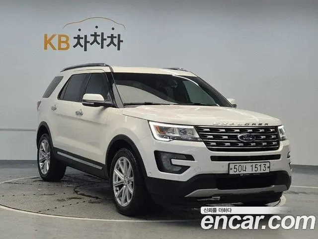 FORD EXPLORER 2017 — 101 459 км, белый, Корея — под ключ — фото 4