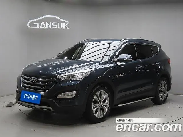 HYUNDAI SANTA FE 2015 — 151 849 км, синий, Корея — под ключ — фото 1