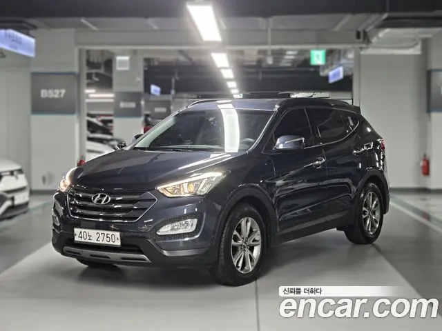 HYUNDAI SANTA FE 2014 — 170 290 км, синий, Корея — под ключ — фото 1