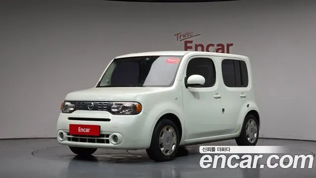 NISSAN CUBE 2011 — 184 636 км, белый-перламутр, Корея — под ключ — фото 1
