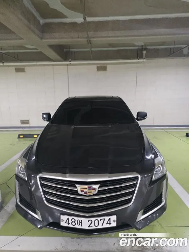 CADILLAC CTS 2015 — 110 000 км, серый, Корея — под ключ — фото 1