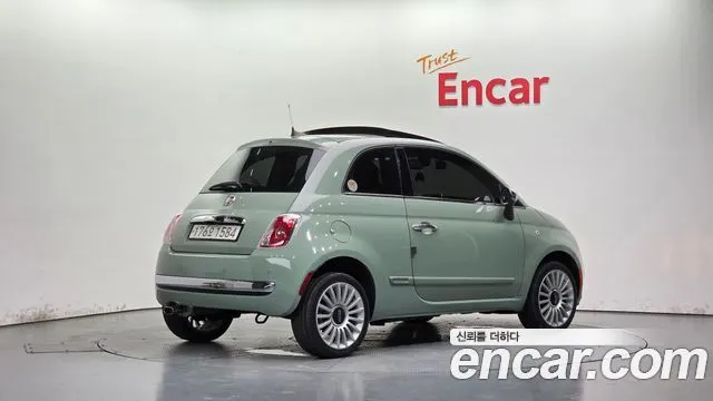 FIAT 500 2016 — 104 674 км, бирюзовый, Корея — под ключ — фото 2