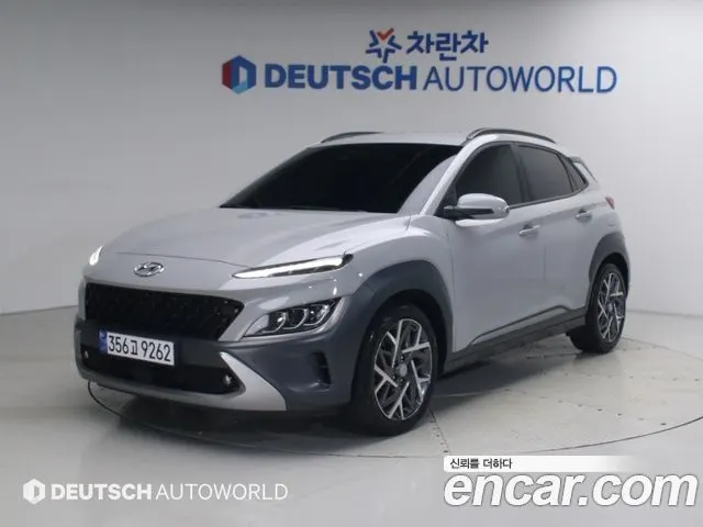 HYUNDAI KONA HYBRID 2023 — 127 040 км, серебристо-серый, Корея — под ключ — фото 12