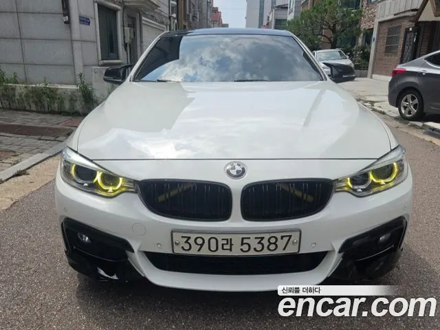 BMW 4 SERIES 2015 — 125 000 км, белый, Корея — под ключ — фото 3