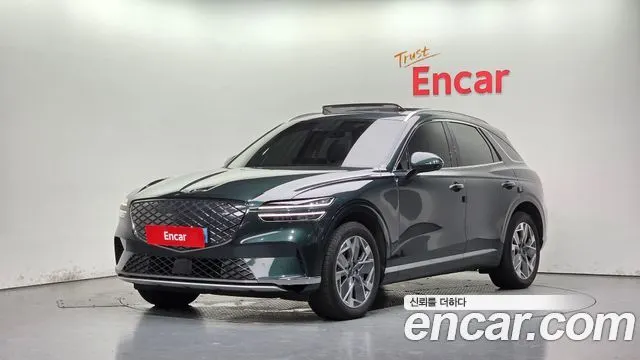 GENESIS ELECTRIFIED GV70 2022 — 124 027 км, тёмно-зелёный, Корея — под ключ — фото 1
