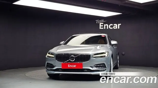 VOLVO S90 2017 — 167 549 км, серебристо-серый, Корея — под ключ — фото 3