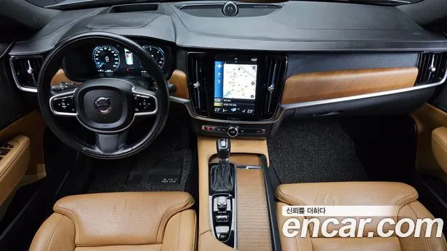 VOLVO S90 2017 — 167 549 км, серебристо-серый, Корея — под ключ — фото 7