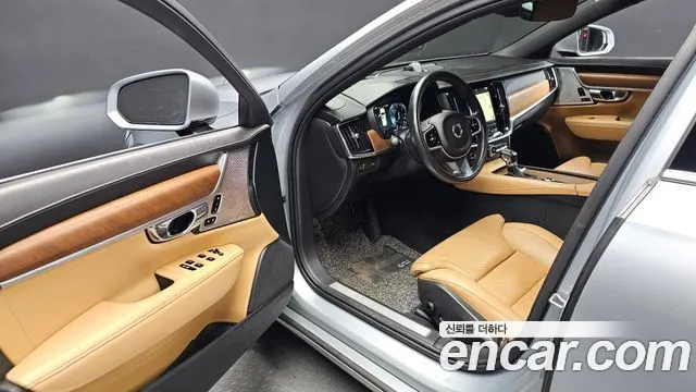 VOLVO S90 2017 — 167 549 км, серебристо-серый, Корея — под ключ — фото 10