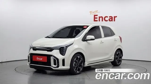 KIA MORNING 2027 — 1 093 км, белый-перламутр, Корея — под ключ — фото 1