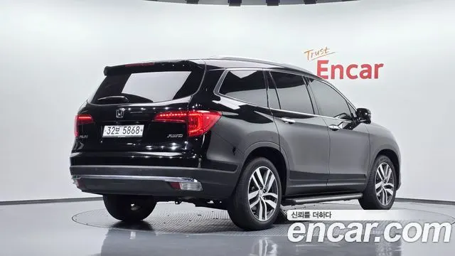 HONDA PILOT 2018 — 137 754 км, чёрный, Корея — под ключ — фото 2