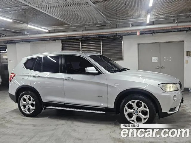 BMW X3 2012 — 251 800 км, серебристый, Корея — под ключ — фото 3