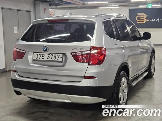 BMW X3 2012 — 251 800 км, серебристый, Корея — под ключ — фото 4