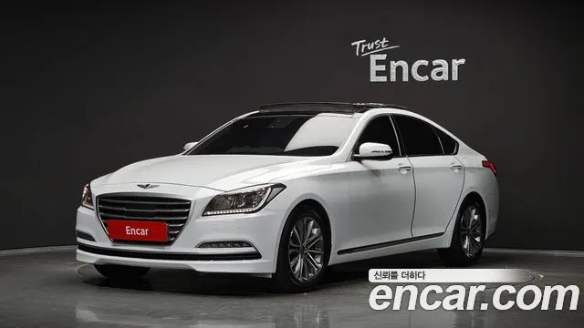 HYUNDAI GENESIS DH 2015 — 194 228 км, белый, Корея — под ключ — фото 1
