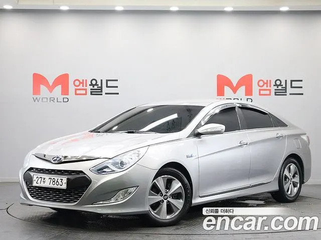 HYUNDAI SONATA HYBRID 2012 — 113 735 км, серый, Корея — под ключ — фото 1