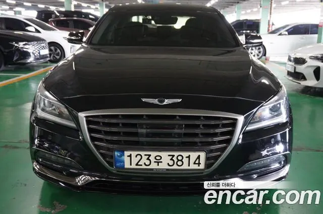 GENESIS G80 2019 — 205 000 км, чёрный, Корея — под ключ — фото 1